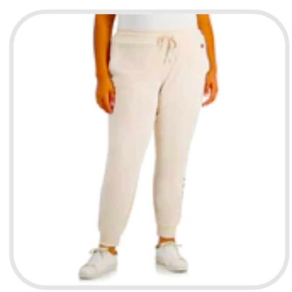 Tommy Hilfiger Sport Womens Plus Knit Logo Jogger Pants